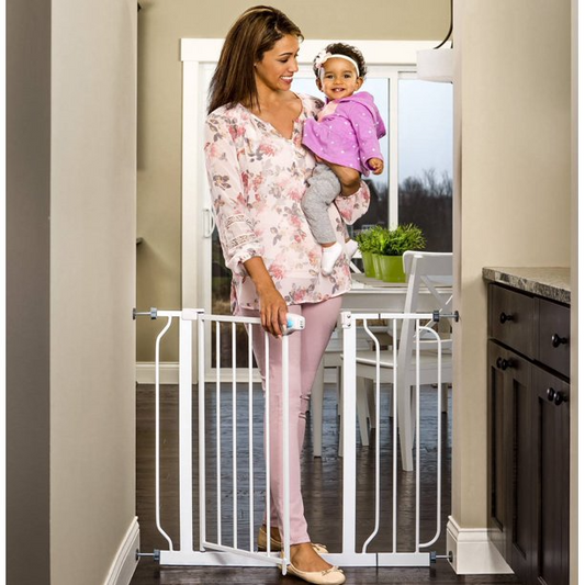 Regalo Extra Wide Baby Gate, 29"-38.5" with Walk Through Door